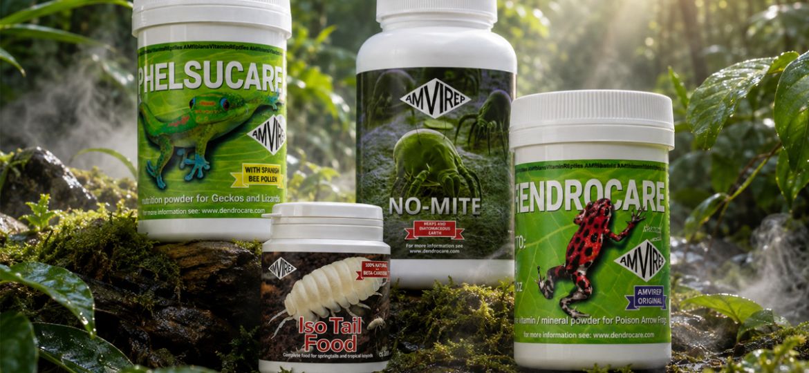 Dendrocare ampvirep dart frog supplements